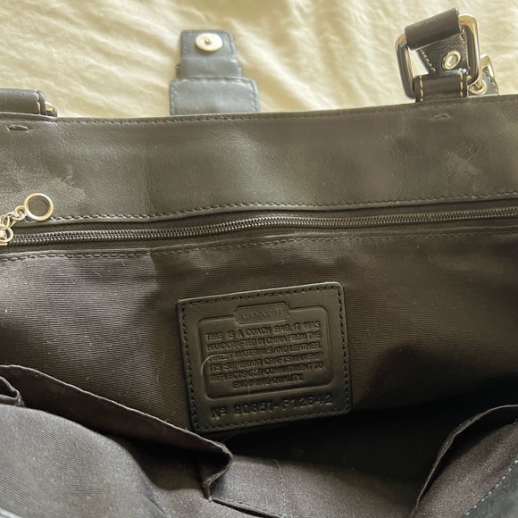 Black and Grey Coach Bag - Picture 6 of 13